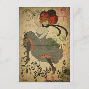 Paris Frans Can-Can Dancer Briefkaart