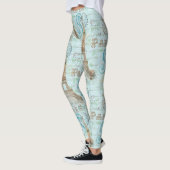 Paris  Frans Schrijven Aqua Leggings (Links)