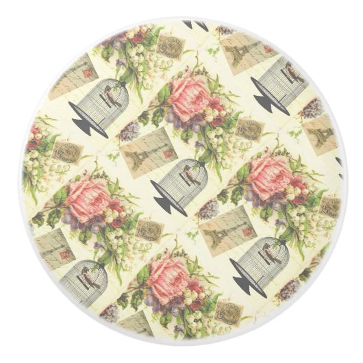  Paris Franse thema keramische knop (Voorkant)