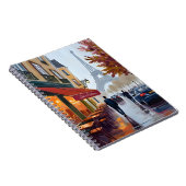Paris French Cafe Eiffel Tower Watercolor Notitieboek (Rechterzijde)