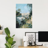 Paris Garden View Poster  City Rooftops, Stoic (Bureau à domicile)