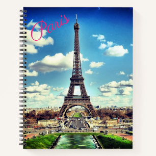 Paris — Geëvenaarde Eiffeltower — laptop Notitieboek