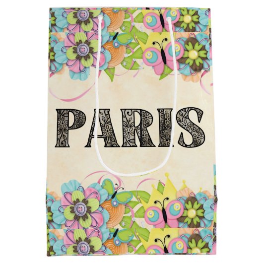 Paris Gift Bag Medium Cadeauzakje (Achterkant)