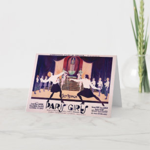  Paris Girls Fencing Note Card Kaart