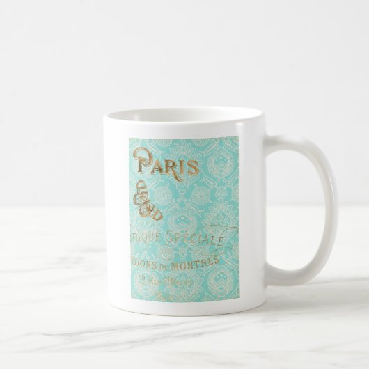  Paris Gold Design Koffiemok (Rechts)