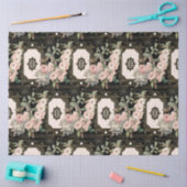 Paris Gold  Floral Black Ephemera ontkoppeling Tissuepapier (Craft)