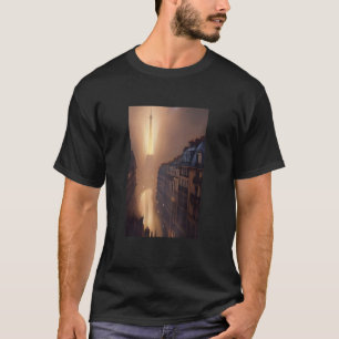 Paris Gothic City Dark Academia Gothic Fantasy T-shirt