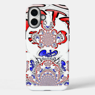 Paris Hakuna Matata Paris Blue White.png iPhone 16 Plus Hoesje