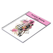 Paris Harlequin Shopping Girl Notitieboek (Linkerzijde)