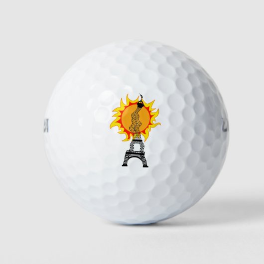 Paris Heat Wave 2022 Golf Balls Golfballen (Voorkant)