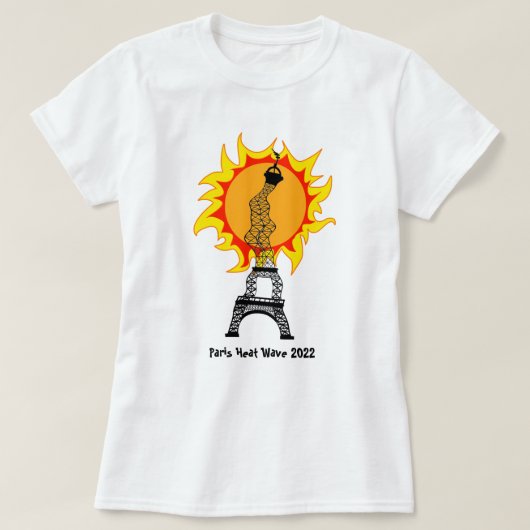 Paris Heat Wave 2022 T-Shirt (Design voorkant)