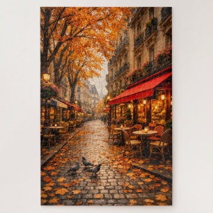 Paris Herfst Café Straat – Warme Herfst Puzzel