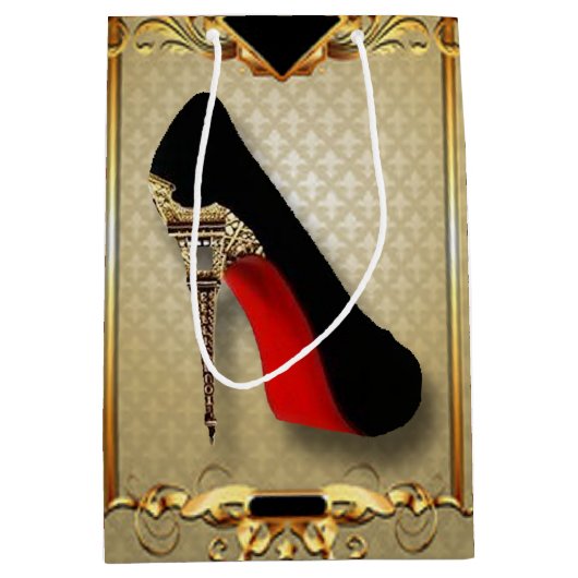 Paris High Hiel Medium Cadeauzakje (Voorkant)