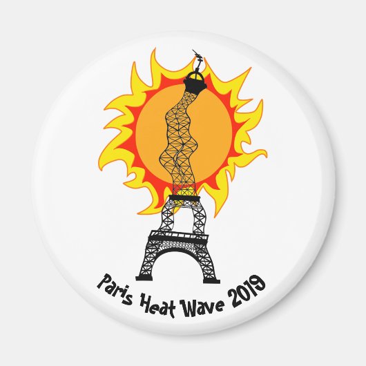 Paris hittegolf 2019 magneet (Voorkant)