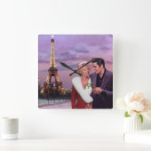 Paris Holiday Vierkante Klok (Huis)