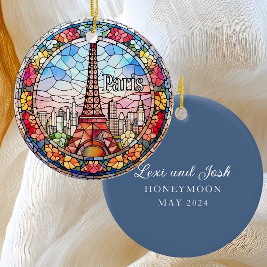Paris Honeymoon Keramisch Ornament