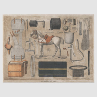 Paris Horse Tissue of Decoupage Paper Tissuepapier