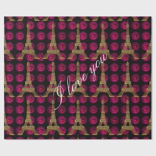 Paris Hot Villa Elegant Customize Cadeaupapier (Vlak)