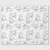 Paris I Love You Pattern ID914 Cadeaupapier (Vlak)
