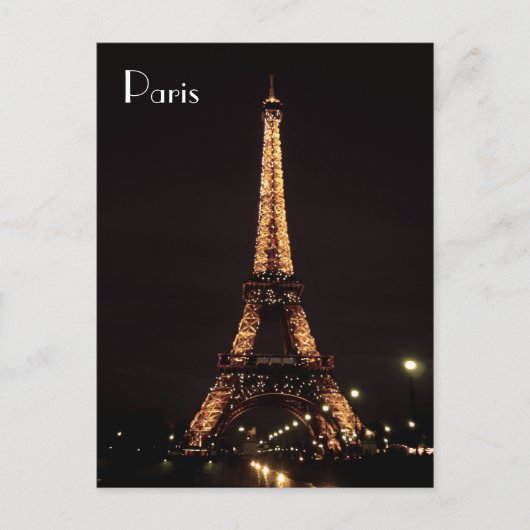 Paris Illuminations: The Eiffel Tower Briefkaart (Voorkant)