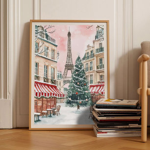 Paris Impression Hiver Paris Illustration Noël