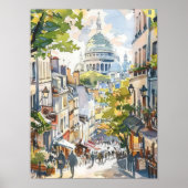 Paris Impression Paris Illustration Montmartre Imp (Devant)
