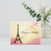 Paris in Love - Eiffel Tower Briefkaart (Staand voorkant)