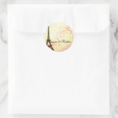 Paris in Love - Eiffel Tower Ronde Sticker (Tas)