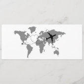 Paris instapkaart Save the Date ticket Kaart (Achterkant)