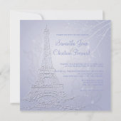 Paris, invitation à un mariage dans une tour de hu (Dos)