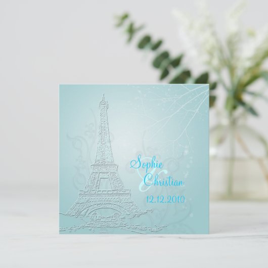 Paris, invitations à des mariages d'hiver (Debout devant)