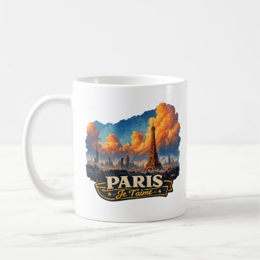 🗼☕ “Paris – Je T’aime” Mug (Gauche)