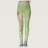 Paris, je t'aime Floral Eiffel Tower Leggings (Voorkant)