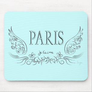 PARIS Je t'aime (ik hou van je) Muismat
