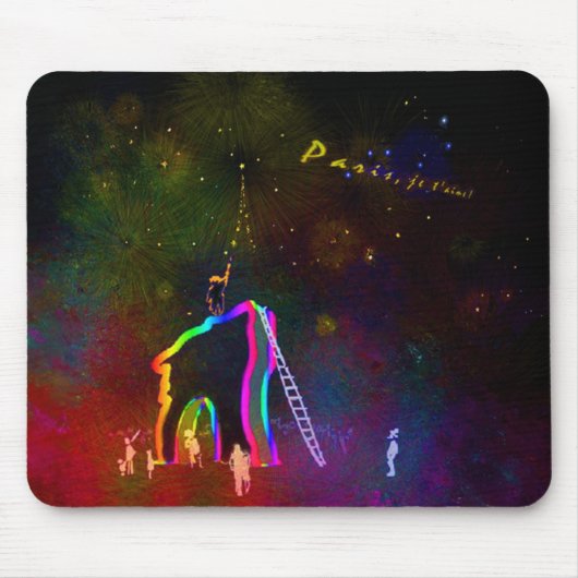 Paris Je taime Mousepad Muismat (Voorkant)