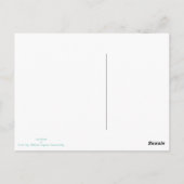 "Paris je t'aime" Retro Eiffel Tower Post Card Briefkaart (Achterkant)