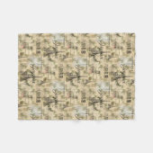 Paris Joyeux Noel Kerstmis Fleece Blanket (Voorkant (Horizontaal))