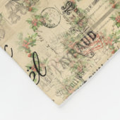 Paris Joyeux Noel Kerstmis Fleece Blanket (Hoek)