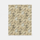 Paris Joyeux Noel Kerstmis Fleece Blanket (Voorkant)