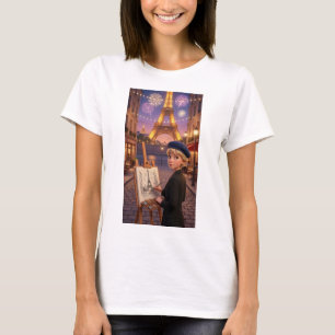 Paris Kunstenaar Vuurwerk Eiffeltoren T-Shirt
