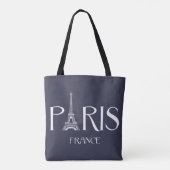 "Paris - la France - sac fourre-tout à typographie (Dos)