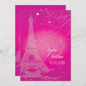 Paris La Nuit, invitations à un mariage dans une t (Devant / Derrière)