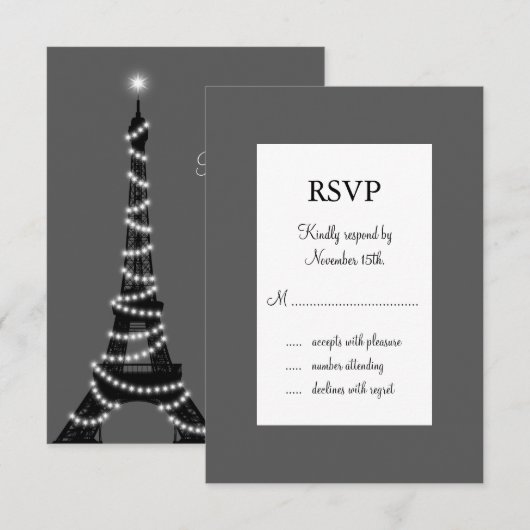 Paris la nuit RSVP (Devant / Derrière)