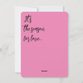 Paris : la saison de l'amour carte (Dos)