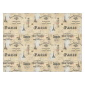 Paris Label Collage French Briefkaarten Table Clot Tafelkleed (Voorkant (Horizontaal))