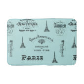 Paris Label French Aqua Bathmat Badmat (Voorkant)