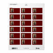 Paris Lafayette Kerstboom Adres Label (Full Sheet)