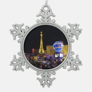 Paris Las Vegas Hotel & Casino #3 Tin Sneeuwvlok Ornament