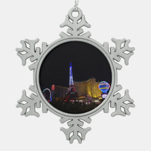 Paris Las Vegas Hotel & Casino #6 Tin Sneeuwvlok Ornament