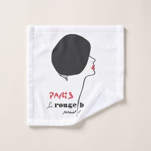 Paris - Le Rouge Baiser (Le Baiser Rouge) (Gant de toilette)